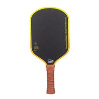Raquette de pickleball portable, durable, écologique, sans bords, avec noyau en nid d'abeille en carbone brossé, pour les tournois professionnels et les jeux compétitifs