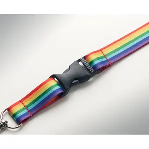 <b>Lanyard</b> BOWYARD RPET rainbow Sustainable Gadgets China Model 37252_MO6423 - Product Image 1