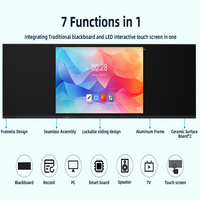 Tableau blanc interactif LCD 4K ZDHQ 55/65/85/100 pouces avec 20 points de contact (stylo/doigt) pour les écoles et les salles de conférence