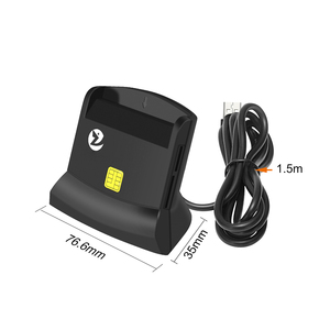 Lector de Tarjetas Inteligentes ZOWEETEK <span class=keywords><strong>4</strong></span> en 1, Lector de Tarjetas de Memoria USB SD TF, ISO 7816 EMV CAC ID IC SIM ATM, Lector y Escritor de Tarjetas con Chip - Product Image 6