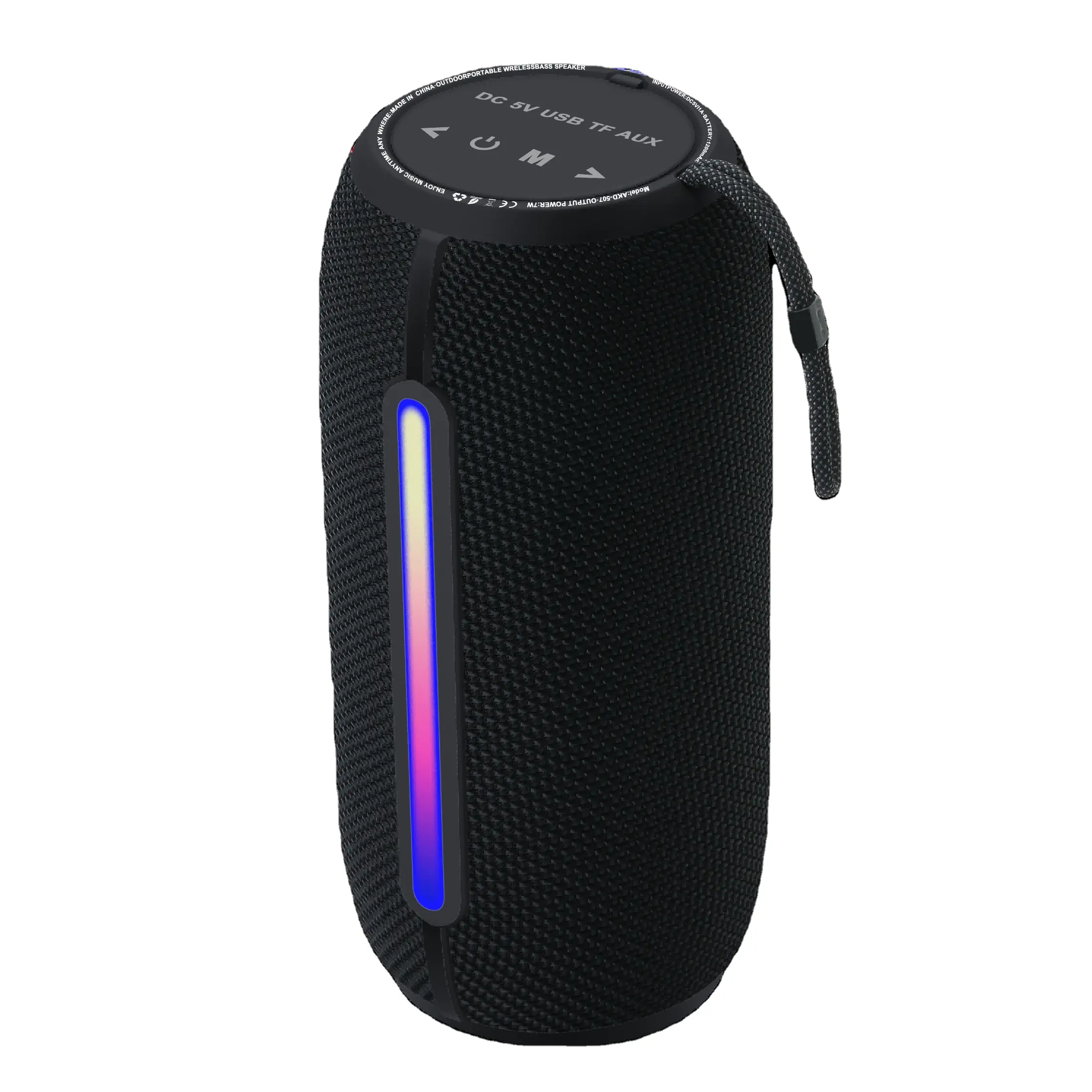 En çok satan RGB işık taşınabilir hoparlör Bluetooth kablosuz Stereo ses ile ağır bas için açık parti ev