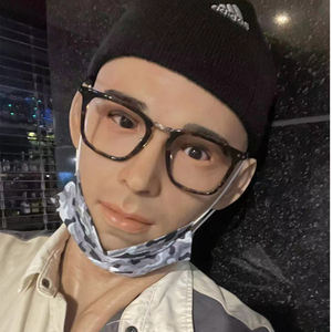 Máscara Facial Masculina Realista de Silicona con Cabello |   Máscara <span class=keywords><strong>Completa</strong></span> para Disfraces, Cosplay y Fiestas - Product Image 3