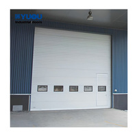 Puerta Seccional de Almacén con Motor de Seguridad, Elevación Vertical Industrial, Puerta Seccional para Muelle