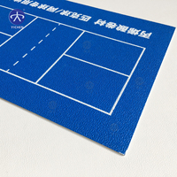 Rouleau de revêtement de sol en acrylique pour pickleball, vente en gros d'usine, tapis de sol pour terrain de pickleball intérieur et extérieur