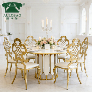 Modern Luxury Gold Stainless Steel High Back King Throne <b>Chair</b> for Wedding Dining Outdoor & Living Room Rental - Product Image 3