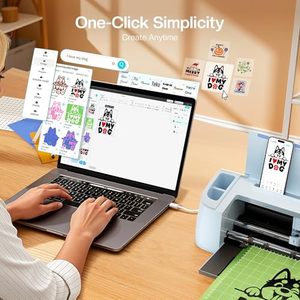 Likcut S301 Machine Vinyl Cutter <strong>Plotter</strong> Smart DIY Vinyl <strong>Printer</strong> and Cutter for Stickers, Labels, Cards and Home Craft Projects - Product Image 4