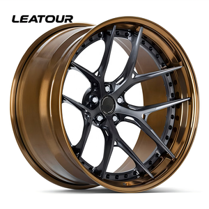 ล้อฟอร์จขอบทองสั่งทำพิเศษ 2 ชิ้น ขนาด 18 20 22 นิ้ว 5X114.3 5x130 6x139.7 5x112 5x120 สำหรับ BMW Land Rover Luxury 911 <span class=keywords><strong>Lamborghini</strong></span> - Product Image 2