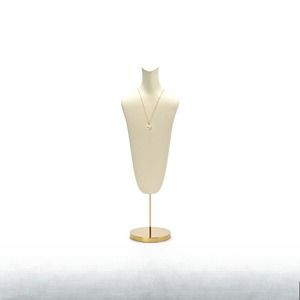 Soporte de exhibición de collar con base metálica, modelo de maniquí para retratos, expositor de collares. - Product Image 4