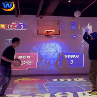Juego de Entrenamiento de Baloncesto con Proyección Interactiva AR, Simulador Deportivo para Interiores