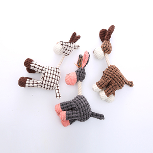 Venta Directa de Fábrica: Juguetes Interactivos para Perros, de Cuerda de Algodón, Peluche Creativo de Burro, para Masticar y Entrenar - Product Image 2