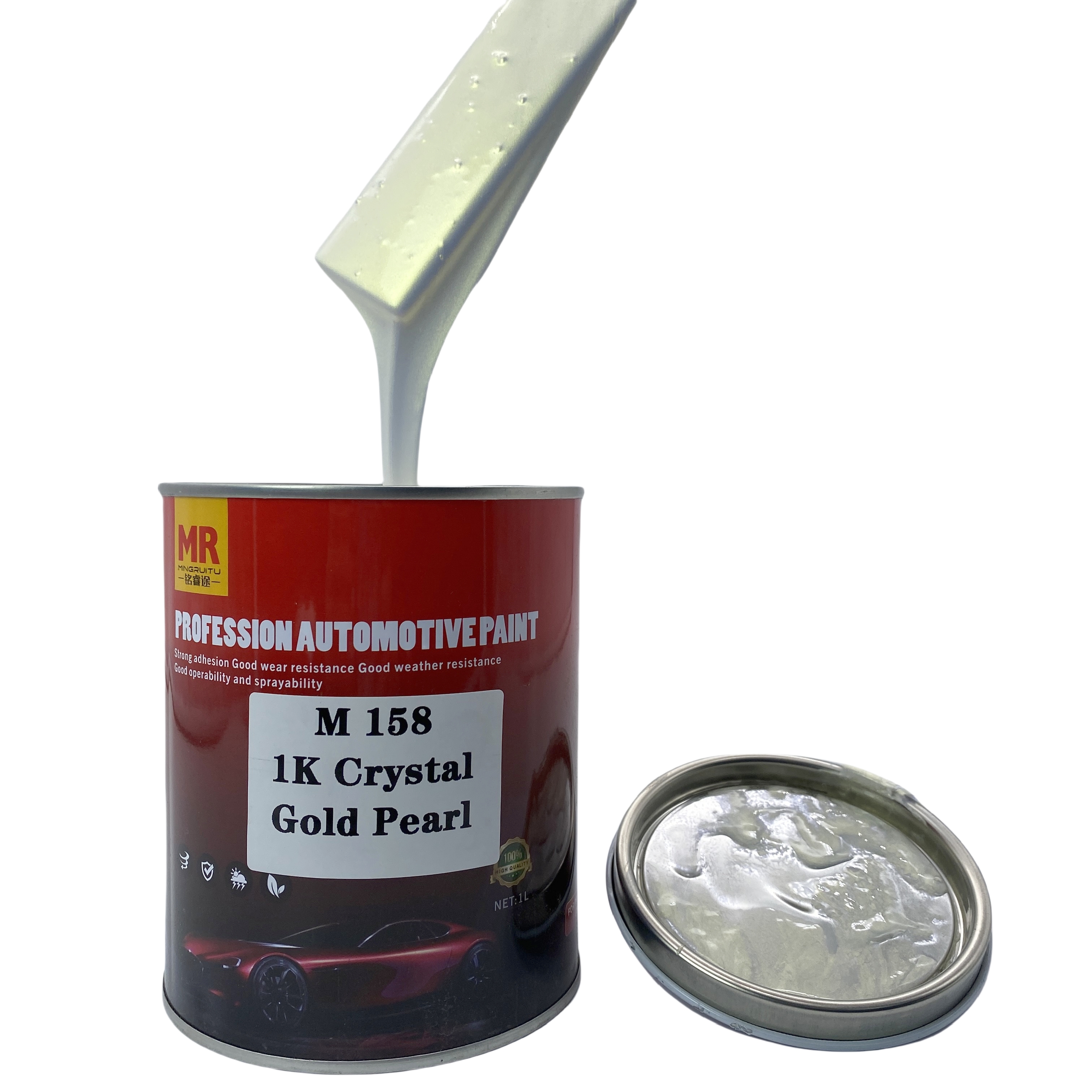 Perle d'or cristal 1K