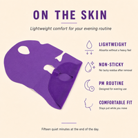 Masque Hydrogel Nuit V-Line Effet Menton Affiné au Retinol, Panthénol et Extrait de Pois Papillon – Soin Visage PM pour une Ligne de Menton Définie – Cosmétiques Marque Blanche