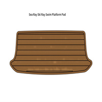 Tapis de plateforme de bain Sea Ray Ski Ray 190 SK 1992 en mousse EVA imitation teck, style SeaDek MarineMat, auto-adhésif