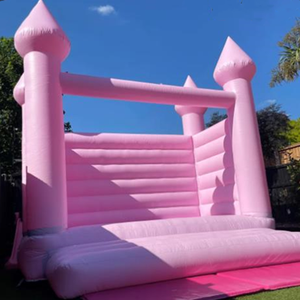 Castillo hinchable pequeño y mediano para niños, castillo hinchable blanco para bodas, fiestas, eventos, <span class=keywords><strong>casa</strong></span> de rebote pastel - Product Image 4