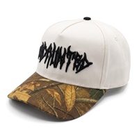 Casquettes personnalisées à visière plate, snapback, pour le golf, la chasse, la pêche, avec broderie 3D, visière camouflage, casquettes vintage en coton, casquettes de baseball sportives à 5 panneaux