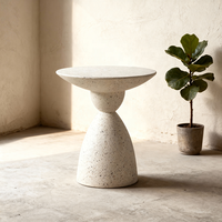Table basse ronde en marbre, style mid-century moderne, luxe léger, pour hôtel et salon, meubles pour la maison