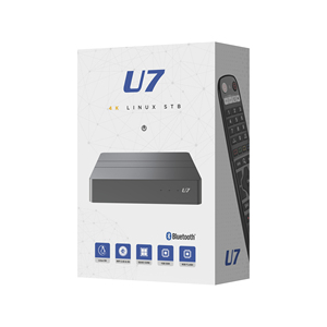 Boîtier TV Linux U7 avec prise en charge du middleware <span class=keywords><strong>Stalker</strong></span> Player Ministra Xtream Code, 1 Go de RAM, 8 Go de ROM, 4K, décodeur TV - Product Image 1
