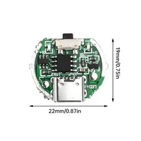 Carte de circuit imprimé intégrée avec interrupteur pour chargeur de lampe torche, compatible avec les LED 10W