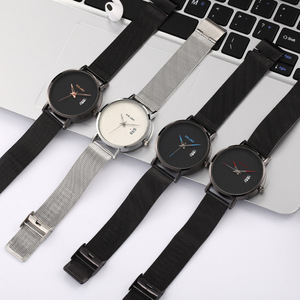 Reloj de Hombre Estilo TikTok, Correa de Malla Milanesa, Reloj de Cuarzo, Personalización de Fábrica - Product Image 4