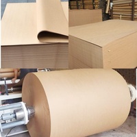 Rouleau de papier kraft brun vierge anti-bouclage à surface lisse en pâte chimique, tailles personnalisables pour sacs alimentaires et repas, fourni par l'usine chinoise