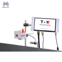 Impresora de inyección de tinta portátil, máquina de codificación de tinta de secado rápido, con palabras, huevos, fecha de caducidad, 12,7mm
