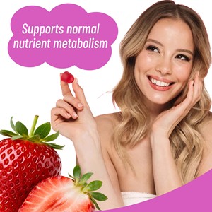 Gummies multivitaminés OEM ODM : favorisent le métabolisme normal des nutriments, aident à transformer les aliments en énergie, soutiennent la fonction immunitaire normale. - Product Image 5