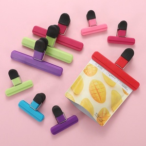 High quality in stock large and mini size bag clips chip clips food clips for food storage with air tight seal grip