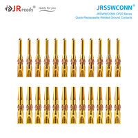 Connecteur circulaire d'alimentation en aluminium plaqué or JRready, série JRSSW-CP20, étanche IP68, 16A, prend en charge les fils de calibre 14-18AWG