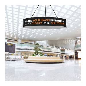 Custom Trade Show Overhead Display Hanging <b>Banner</b> Brand Promotion-Tension Fabric Ceiling <b>Banners</b> with Digital Printing - Product Image 6