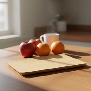 Platos de Desayuno de Bambú de 8.7x5.5x0.3 Pulgadas, Plato Plano Ecológico, Diseño Minimalista Rectangular - Product Image 2