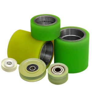 Roues à roulettes en polyuréthane personnalisées Chuangjie avec roulement à billes, noyau en aluminium industriel, rouleaux d'alimentation robustes non motorisés - Product Image 1