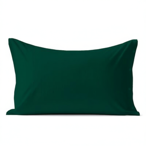 Taie d'oreiller 100% coton vert foncé taille italienne 50x80cm - Product Image 3