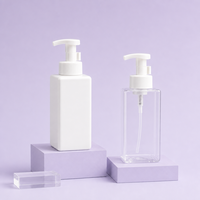 Distributeur de savon liquide en plastique PET de 500 ml avec pulvérisateur à pompe, couleur et logo personnalisés en usine