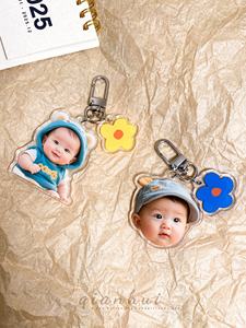 Portachiavi Personalizzati in Acrilico con Foto, Design Gratuito, per Coppie, Genitori e Figli, Forma Creativa e Carina per Ricordi - Product Image 2
