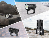 Lampe de plongée haute puissance et haute intensité, lanterne d'urgence étanche, projecteur de recherche pour secours extérieur et exploration