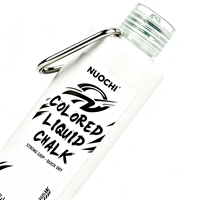 Craie liquide personnalisée avec couleur et logo pour les propriétaires de marques, programme OEM ODM, 50ml 100ml 200ml 250ml, séchage rapide, adhérence soyeuse
