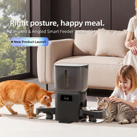 Nouvelle série de distributeurs automatiques de nourriture pour animaux de compagnie intelligents 6L avec contrôle WiFi par application, double gamelle, caméra de détection intelligente HD, distributeur intelligent pour chats et chiens