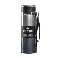 Doupnew - Termo de Acero Inoxidable 316 de 800 ml/1000 ml con Correa para Viajes al Aire Libre, Campamento, Impresión de Logotipo Personalizado