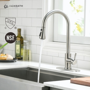 Robinet de <span class=keywords><strong>cuisine</strong></span> en acier inoxydable 304, mitigeur de <span class=keywords><strong>cuisine</strong></span> moderne avec douchette extractible, robinet de <span class=keywords><strong>cuisine</strong></span> - Product Image 1