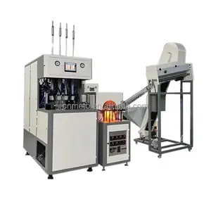 2500BPH 4cavity semi automatic pet blow moulding machine with auto preform loader for making plastic spray bottles