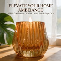 Porte-bougie en verre cristal transparent, résistant à la chaleur, écologique, romantique et luxueux pour la décoration de la maison, les mariages et les fêtes
