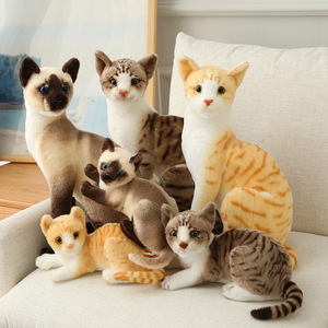 Juguete de Peluche de Gato Perezoso Realista, Simulación de Gato Adorable, Venta al por Mayor - Product Image 3