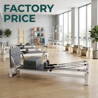 Machine de Pilates Reformer Professionnelle Ajustable de Qualité Supérieure pour Studio, en Aluminium, Pliable et Personnalisable