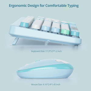 Combo de Teclado y Ratón Inalámbrico Mofii 2.4G, Teclado de Tamaño Completo con Clic Silencioso y Ratón para Computadora/Smart TV - Product Image 5