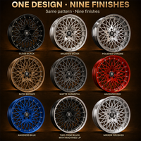 Jantes forgées rouges à 12 rayons, 3 pièces, 22x12 5x120 ET35 6061 T6, jantes profondes personnalisées pour Toyota