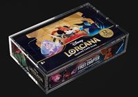 Boîte de présentation en acrylique transparent avec protection UV pour boîte de chapitre Lorcana TCG et protège-boîte de boosters japonais