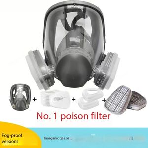 सर्वश्रेष्ठ मूल्य पुनः प्रयोज्य पूर्ण फेसपैक श्वसन धूम्रपान के लिए रासायनिक श्वसन विरोधी औद्योगिक गैस मास्क - Product Image 4