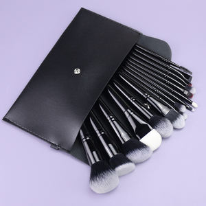 2025 superventas de alta calidad, <span class=keywords><strong>pelo</strong></span> sintético negro, sombra de ojos, juego de brochas de maquillaje, brochas de maquillaje de etiqueta privada personalizadas - Product Image 6