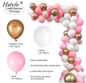 Globo guirnalda arco Kit 112 piezas <span class=keywords><strong>de</strong></span> color rosa <span class=keywords><strong>de</strong></span> oro blanco globos <span class=keywords><strong>para</strong></span> chica <span class=keywords><strong>cumpleaños</strong></span> bebé ducha telón <span class=keywords><strong>de</strong></span> fondo decoración SET597 - Product Image 2