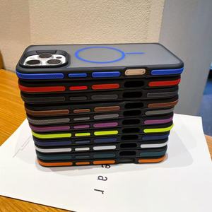 Coque de téléphone magnétique en PC et TPU avec impression soyeuse pour iPhone 17 16 15 14 <span class=keywords><strong>13</strong></span> et Redmi 15C 13C, translucide et antidérapante - Product Image 6